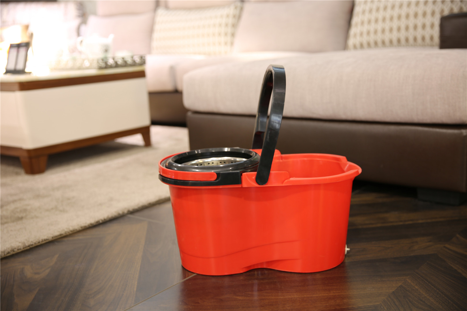 KXY-XFT 360 spin mop with removable basket