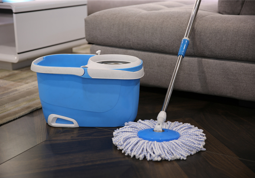 KXY-FTM 360 spin mop with removable basket