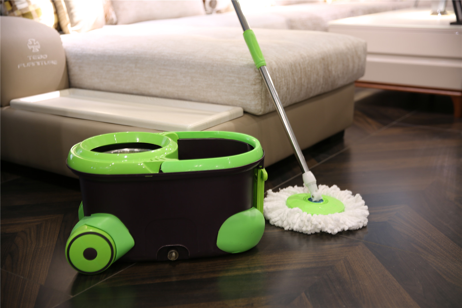 KXY-MT Deluxe Spin mop with wheels  