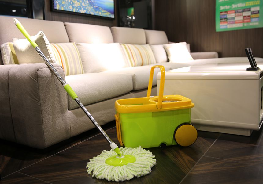 KXY-FTX 360 spin mop with wheels