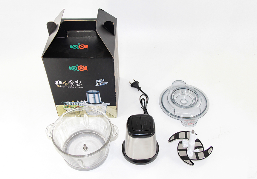 Food Processor Slicer Stainless steel 2L Capacity Electric Chopper machine multi function meat grinder meat chopper