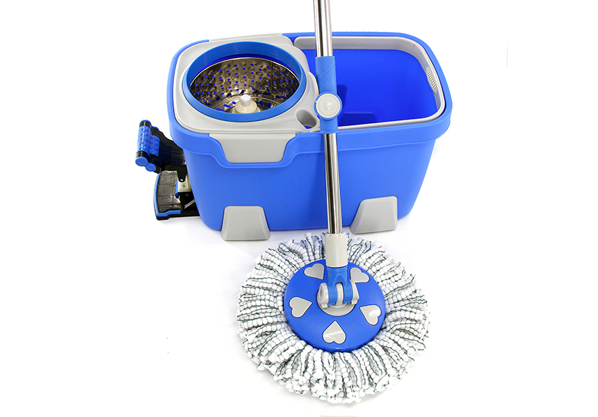 360 Magic Spin Go Mop and Bucket Set Mop with Foot Pedal Microfiber Mop