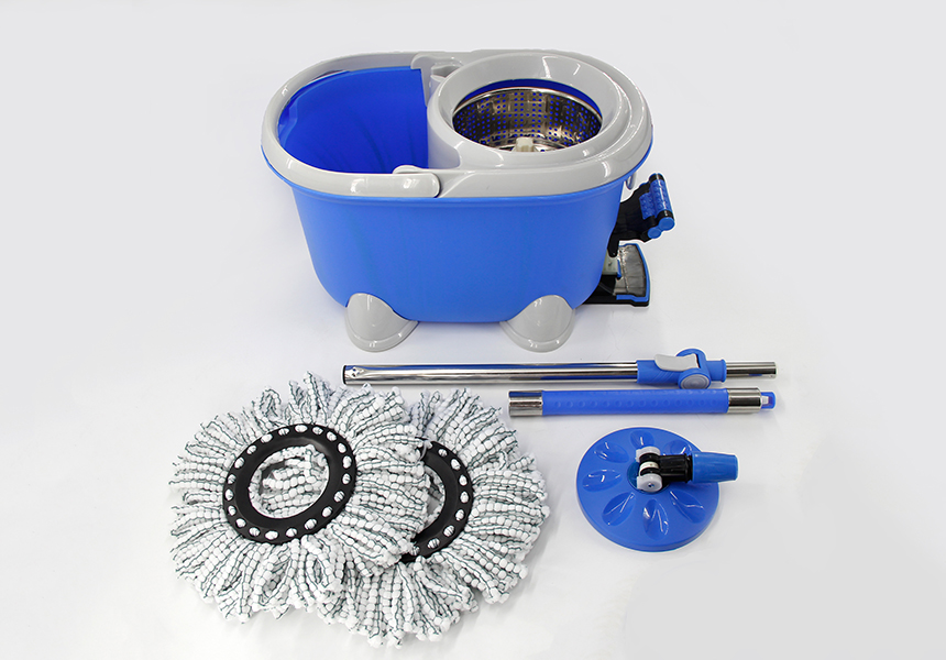 Easily Dehydration home easy use durable 360 spin magic mop set and bucket with foot pedal