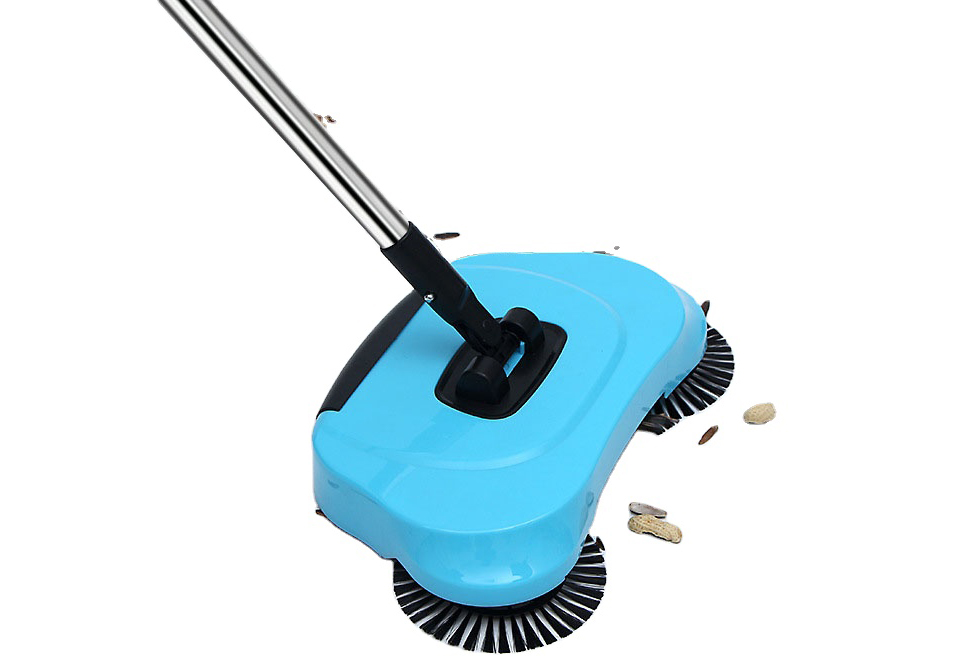 Stainless Steel Sweeper Push Type Hand-Push Magic Broom Dust Household Cleaning Package