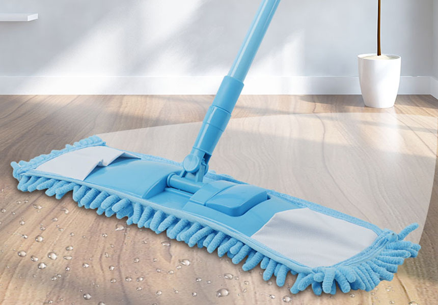 Detachable Soft Chenille Mop Super-absorbent Microfiber Cleaning Mop