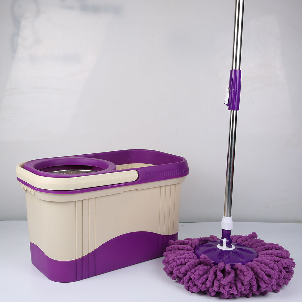 Dual-drive rotating two-color mop