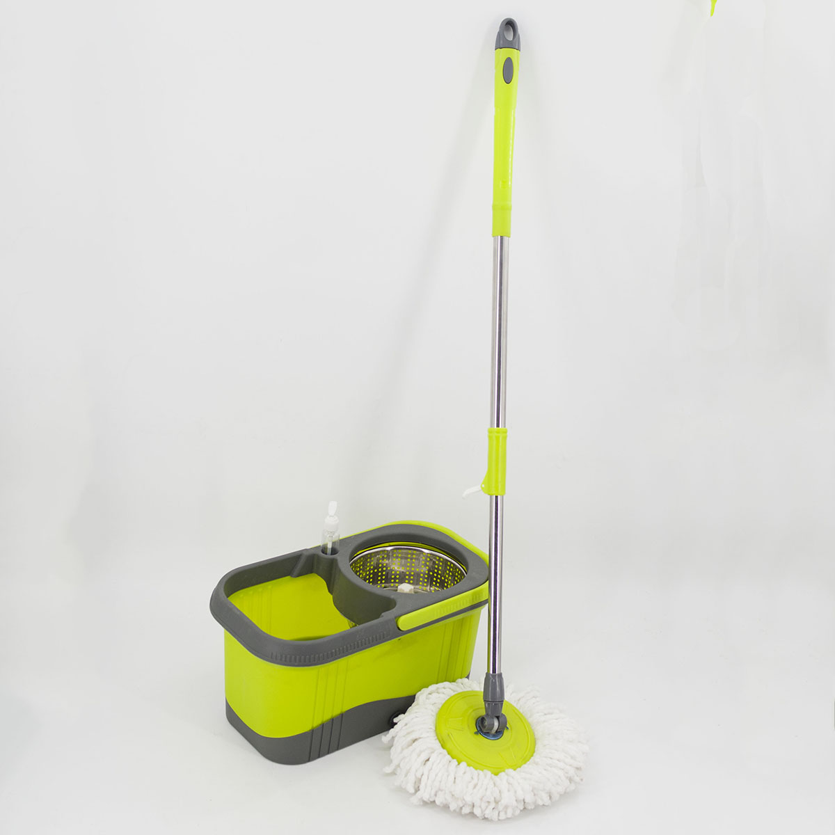 Dual-drive rotating two-color mop