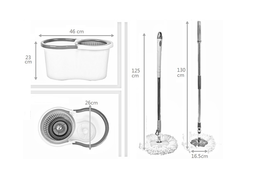XKY-XBZ2 cleaning mop magic spin mop 360