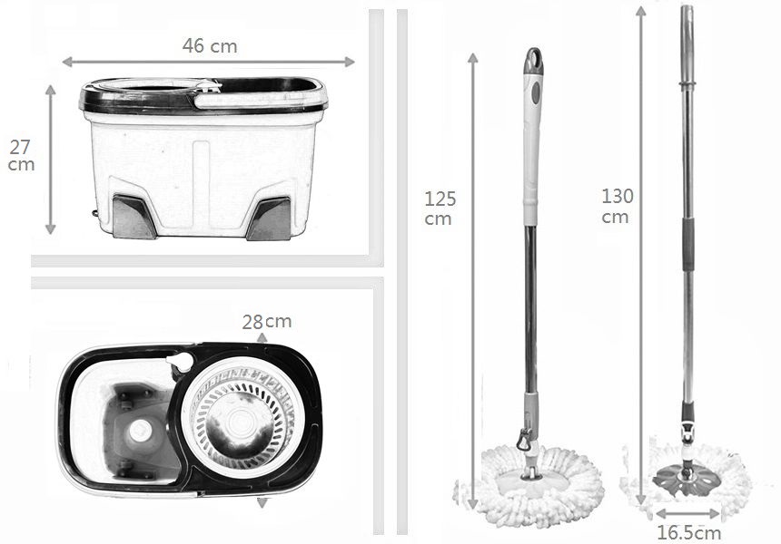 KXY-JG Deluxe 360 spin mop