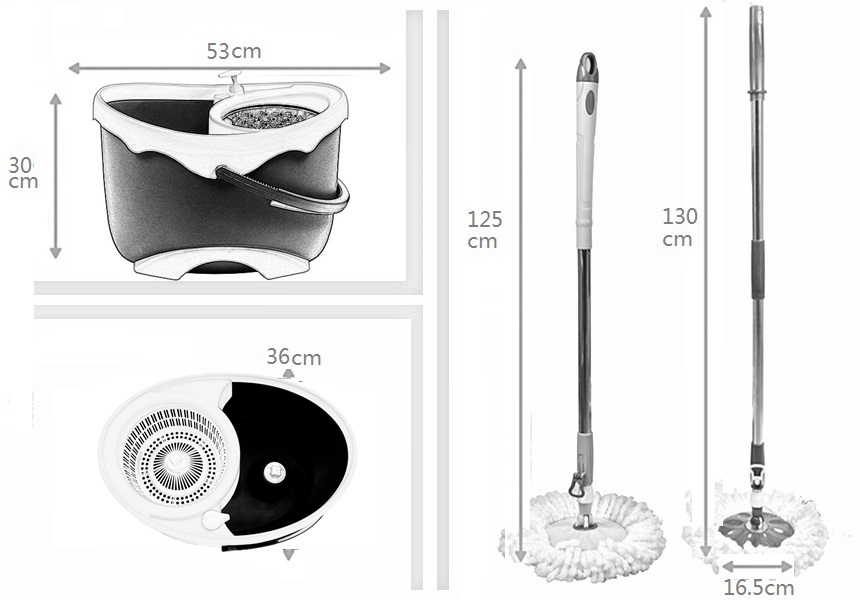 KXY-ZX Deluxe 360 spin mop