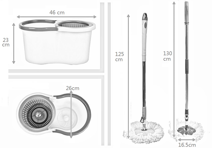KXY-XBZ3 MAGIC SPIN MOP AND BUCKET 360 CLEANING MOP
