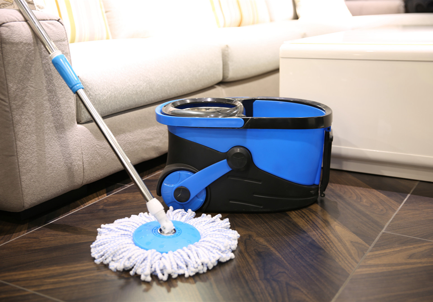 Deluxe 360 Spin Mop With Wheels