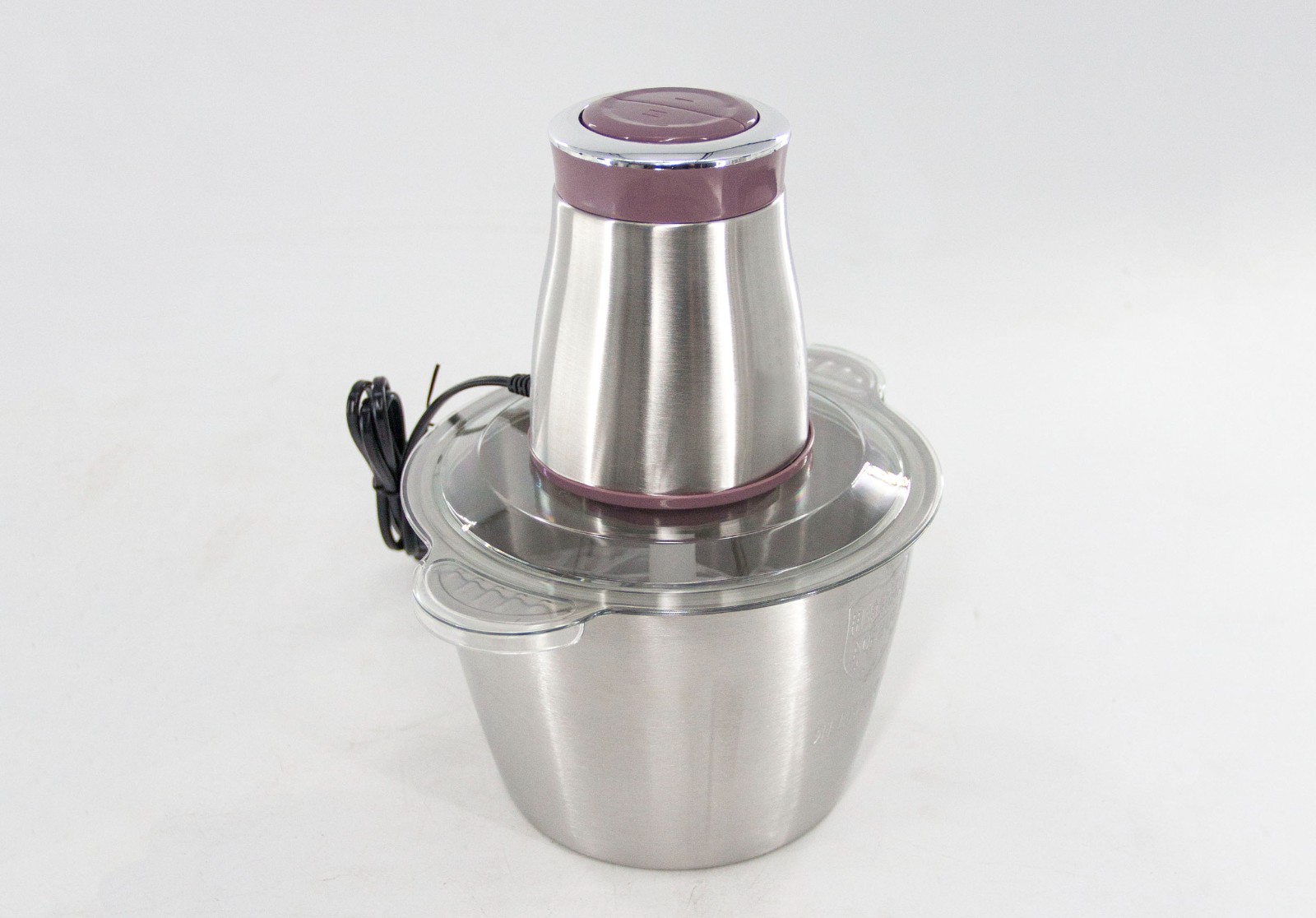 Whole body stainless steel meat grinder usage mode, capacity 3L adjustable gear