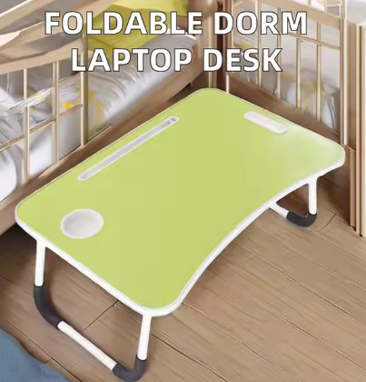 Comfortable Foldable Laptop Stand for Students and Busy Professionals for Small Spaces Dormitory and Bed Computer Desk