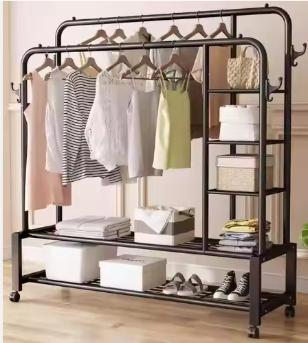 Modern Metal Folding Clothes Drying Rod Rack Living Room Furniture for Home