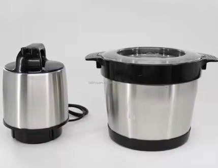 In Stock 6L 1500W Silver Crest Pure Copper Electric Meat Grinder Household Yam Pounder and Pounding Mincer Fufu Machine