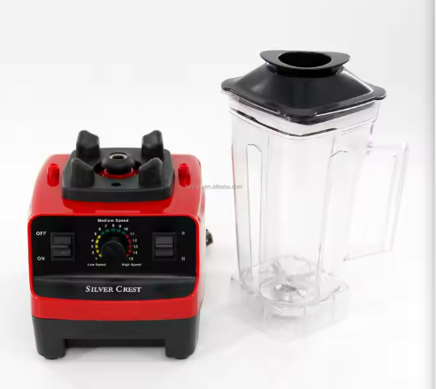 2-in-1 Commercial Portable Electric Blender with Double Cup for Ghana and Nigeria Silver Crest 2-Jar Blender for Household Use