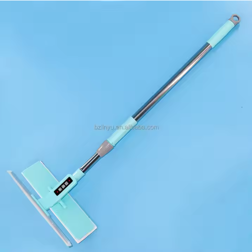 Super Scalable Stainless Steel Telescopic Cleaning Tools Rectangle Wet/Dry Broom with Convenient Wholesale Cleaning Handle