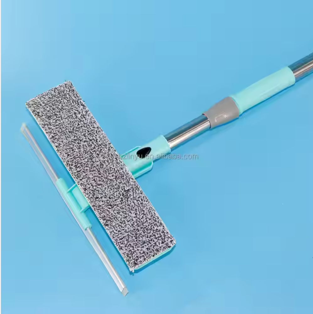 Super Scalable Stainless Steel Telescopic Cleaning Tools Rectangle Wet/Dry Broom with Convenient Wholesale Cleaning Handle