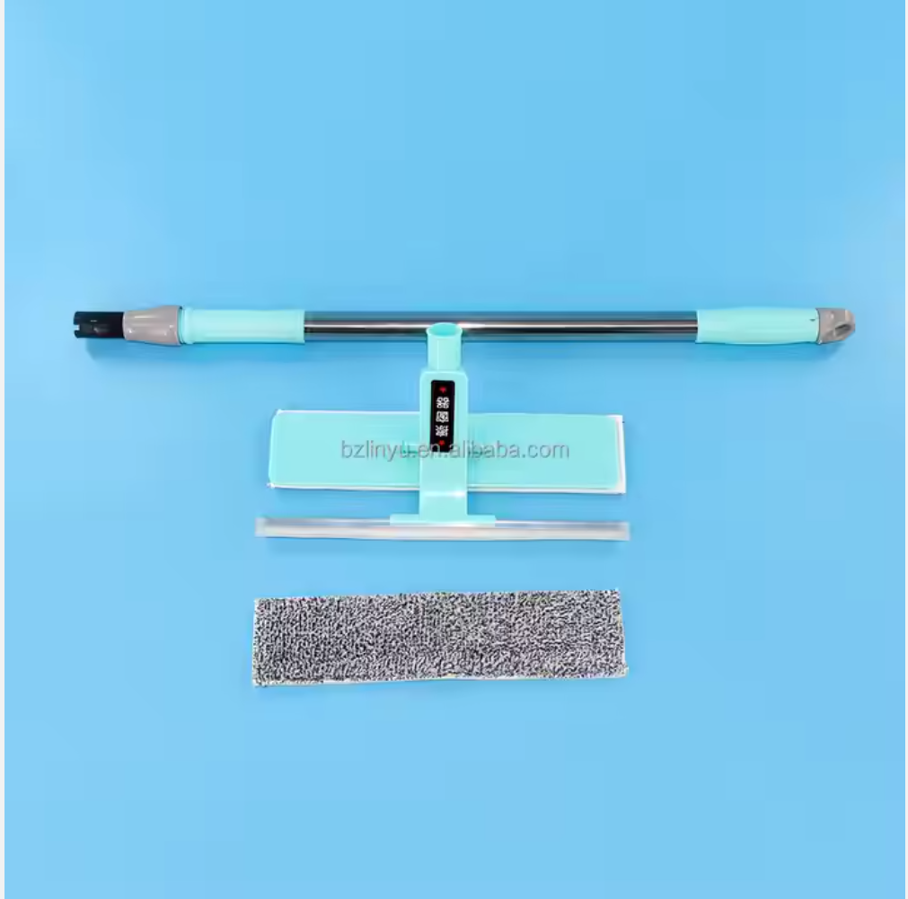 Super Scalable Stainless Steel Telescopic Cleaning Tools Rectangle Wet/Dry Broom with Convenient Wholesale Cleaning Handle