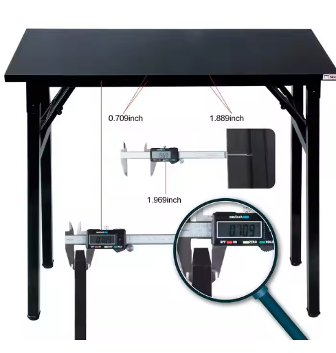Modern Design Outdoor Patio Furniture Metal Steel Frame Adjustable Height Folding Table for Living Room