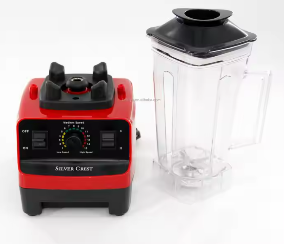 2-in-1 Commercial Portable Electric Blender with Double Cup for Ghana and Nigeria Silver Crest 2-Jar Blender for Household Use