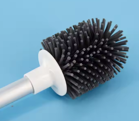 Flexible Silicone Toilet Brush PP Bathroom Cleaning Brushes