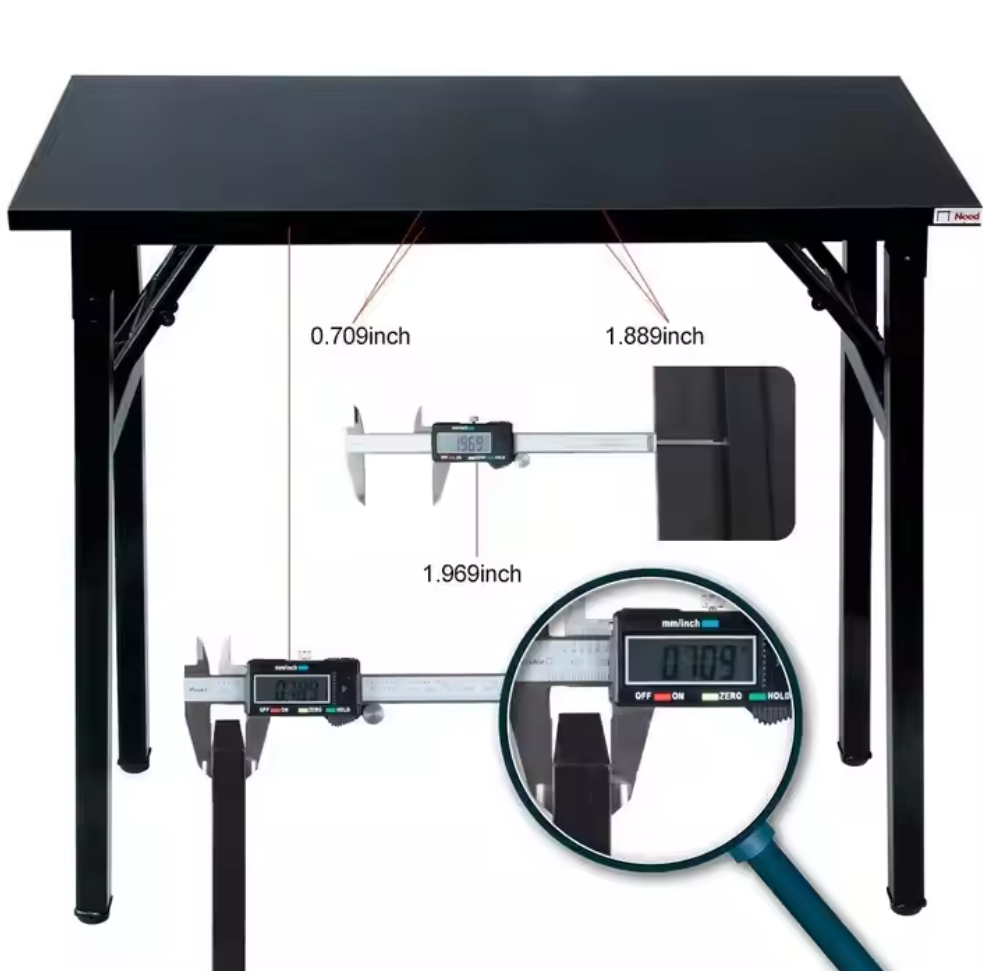 Modern Design Outdoor Patio Furniture Metal Steel Frame Adjustable Height Folding Table for Living Room