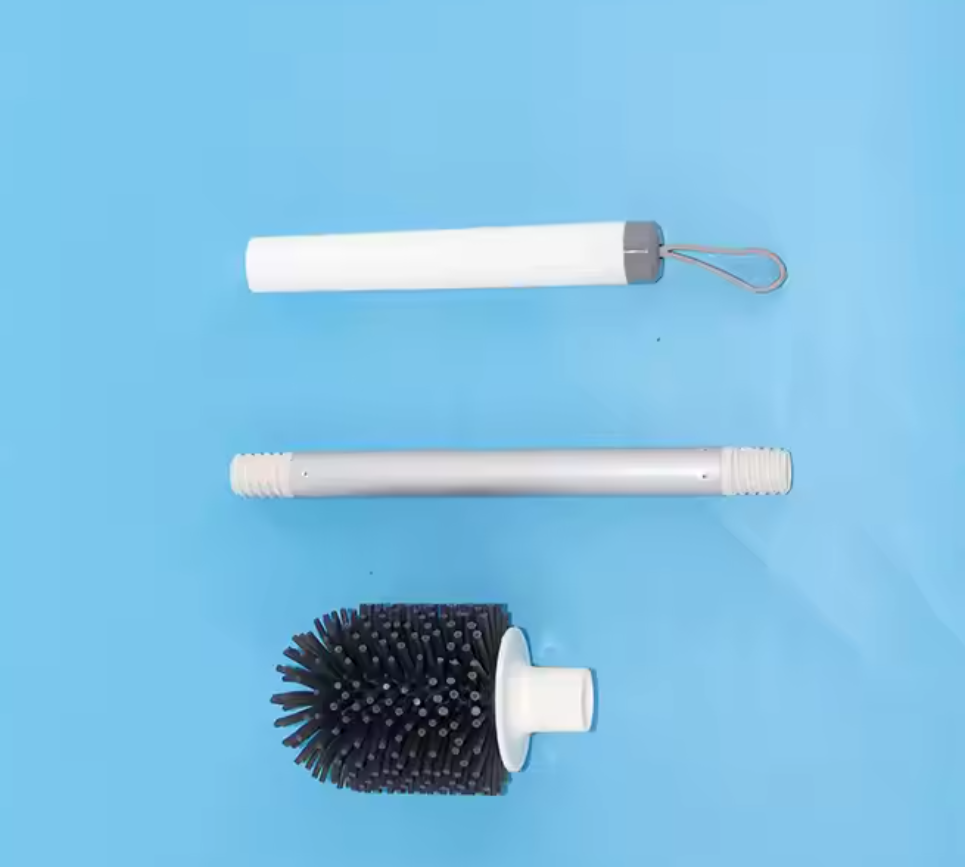 Flexible Silicone Toilet Brush PP Bathroom Cleaning Brushes