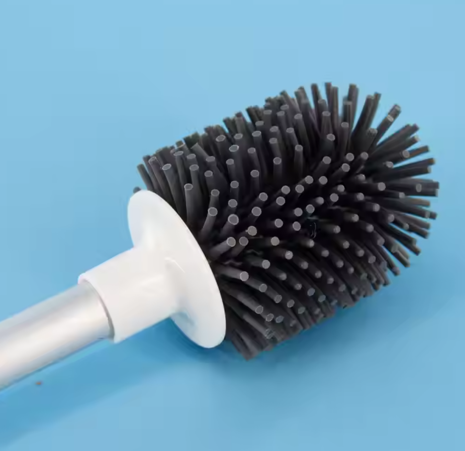 Flexible Silicone Toilet Brush PP Bathroom Cleaning Brushes
