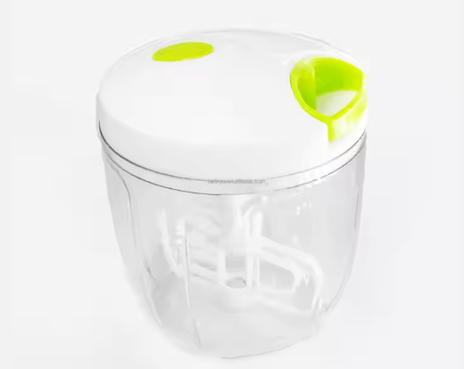 Wholesale 900ml Large Stainless Steel Kitchen Chopper Manual Pull Ground Meat and Salad Vegetable Cutter PP Plastic Material