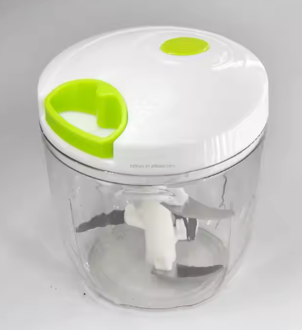 Wholesale 900ml Large Stainless Steel Kitchen Chopper Manual Pull Ground Meat and Salad Vegetable Cutter PP Plastic Material