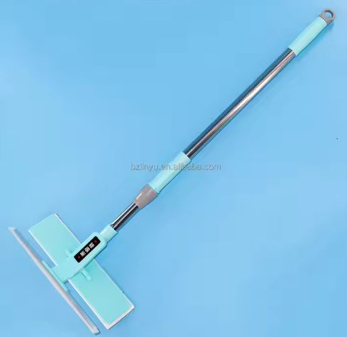 Super Scalable Stainless Steel Telescopic Cleaning Tools Rectangle Wet/Dry Broom with Convenient Wholesale Cleaning Handle