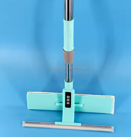 Super Scalable Stainless Steel Telescopic Cleaning Tools Rectangle Wet/Dry Broom with Convenient Wholesale Cleaning Handle