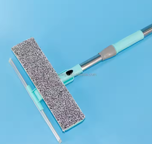 Super Scalable Stainless Steel Telescopic Cleaning Tools Rectangle Wet/Dry Broom with Convenient Wholesale Cleaning Handle