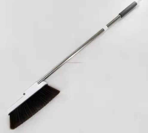Foldable Plastic Broom and Dustpan Set Soft PP Bristles for Home and Office Floor Sweeping
