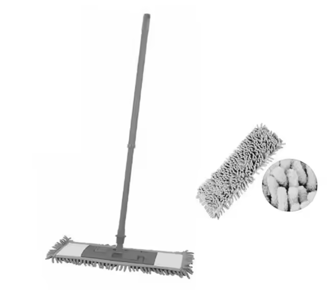 Microfibra Flat Chenille Microfibre Fabric Telescopic Handle Steel Mopa Treapeader Microfibra Flat Chenille Microfibre Fabric