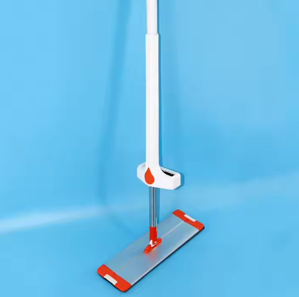 Hands-Free Squeeze EVA Flat Mop with Steel Pole Easy Cleaning Equipment