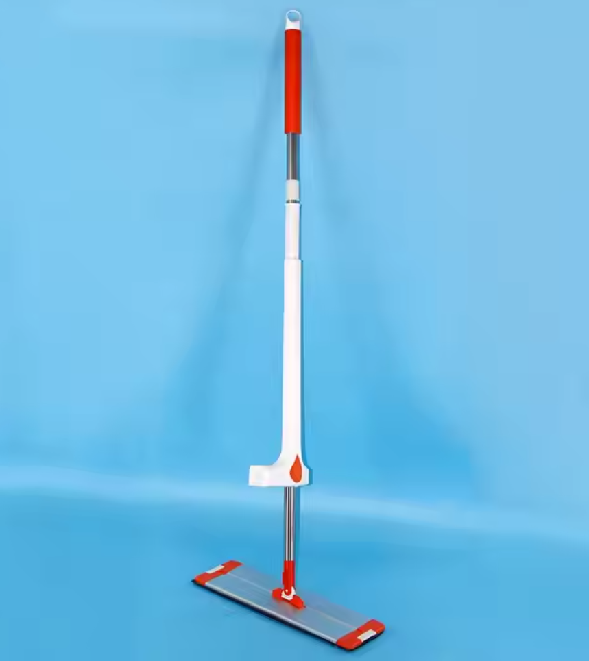 Hands-Free Squeeze EVA Flat Mop with Steel Pole Easy Cleaning Equipment