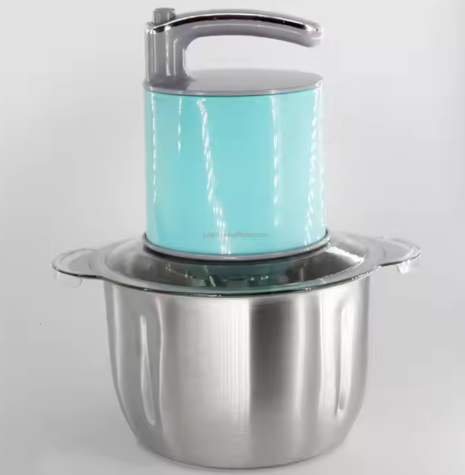 Stainless Steel Electric Meat Grinder and Vegetable Blender for Household and Car Use