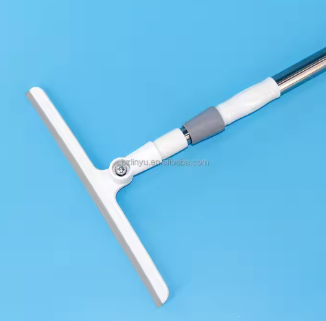 Efficient Window Cleaning Tool Extendable Aluminum Handle Scrubber Squeegee