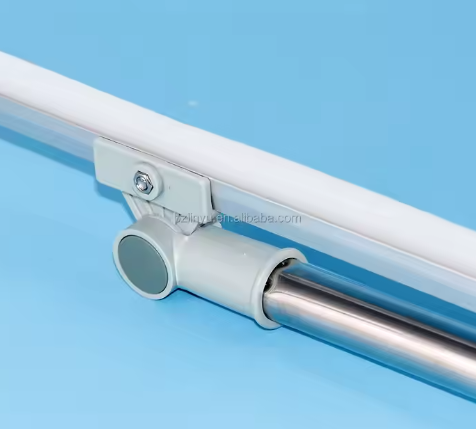 High Quality Medium-Size Stainless Steel Silicone Floor Scraper Custom Cleaning Squeegee Plastic Handle Direct Factory Supply