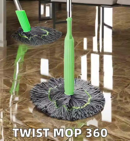 Microfiber mop with Stainless Steel Handle Retractable