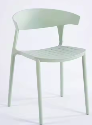 Modern Colored Outdoor Plastic Dining Chair Durable Stackable Furniture for Home Office Kitchen-Wholesale Dining Room Furniture