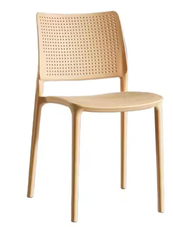 Modern Colored Outdoor Plastic Dining Chair Durable Stackable Furniture for Home Office Kitchen-Wholesale Dining Room Furniture