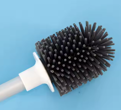 Flexible Silicone and PP Bathroom Cleaning Brushes Toilet Brushes for Effective Cleaning
