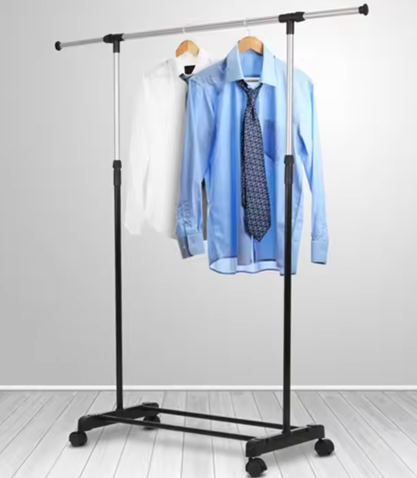 Manufacturer Wholesales Portable Home Furniture Simple Floor-standing Clothes Drying Rack Metal Material Standing for Tools Bags
