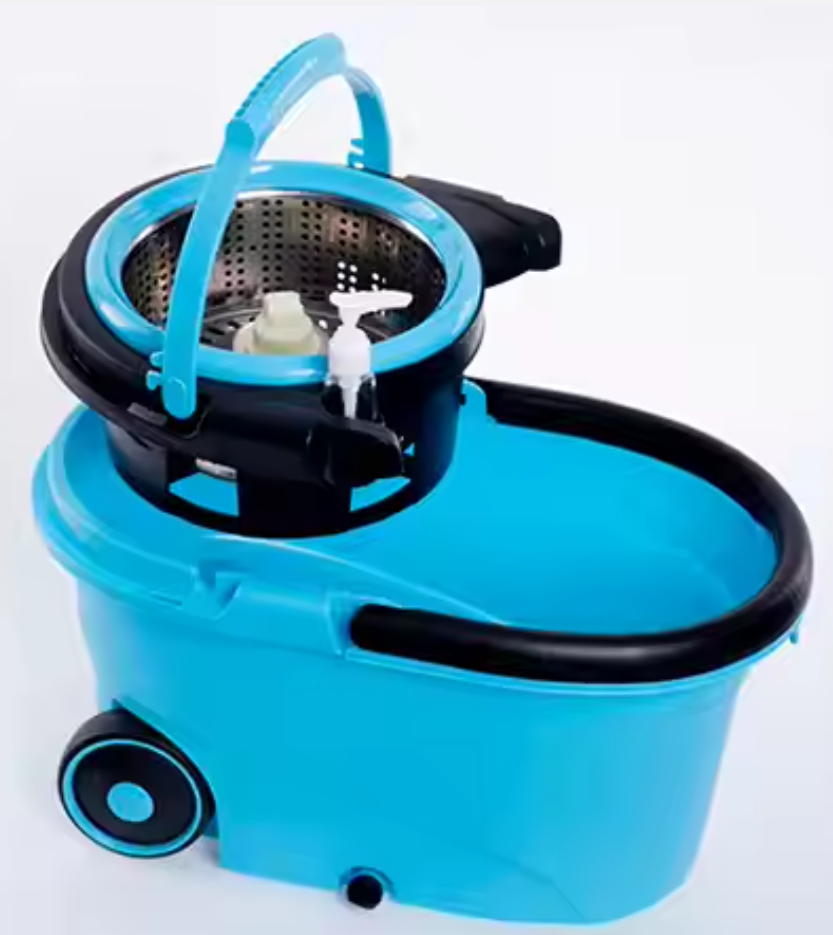 Easy Life 360 Spin Go Shop Magic Mop with Steel Handle Quick and Convenient Cleaning