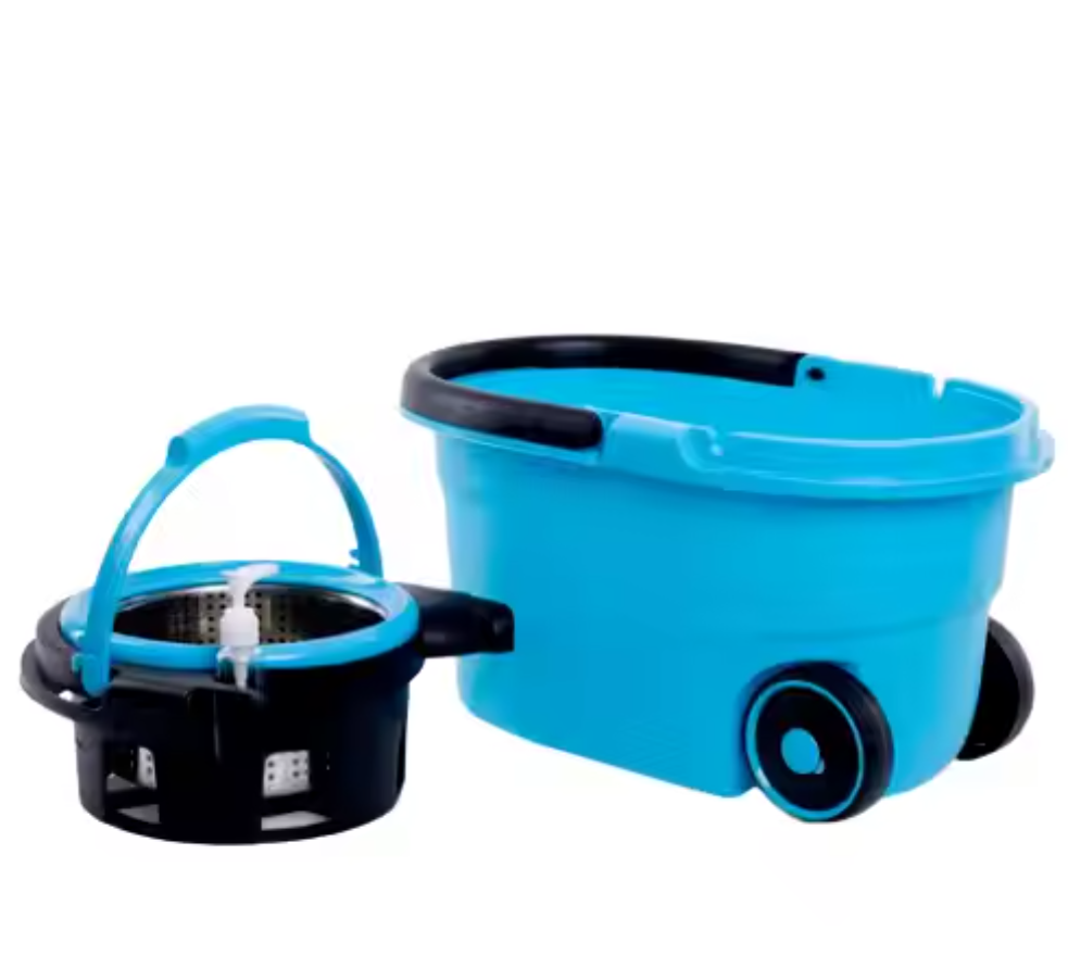 Easy Life 360 Spin Go Shop Magic Mop with Steel Handle Quick and Convenient Cleaning