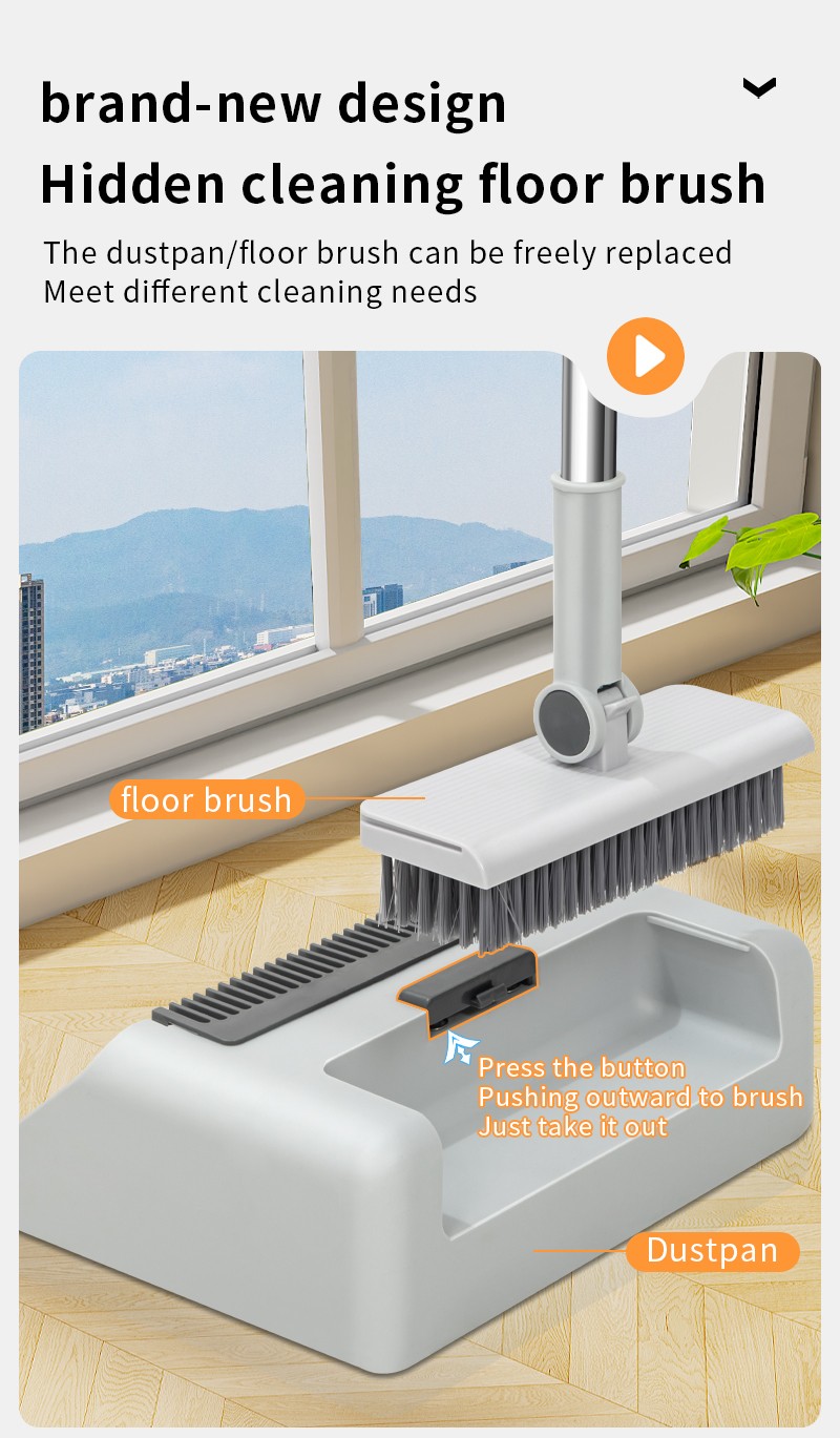 4 in 1 broom set and dustpan